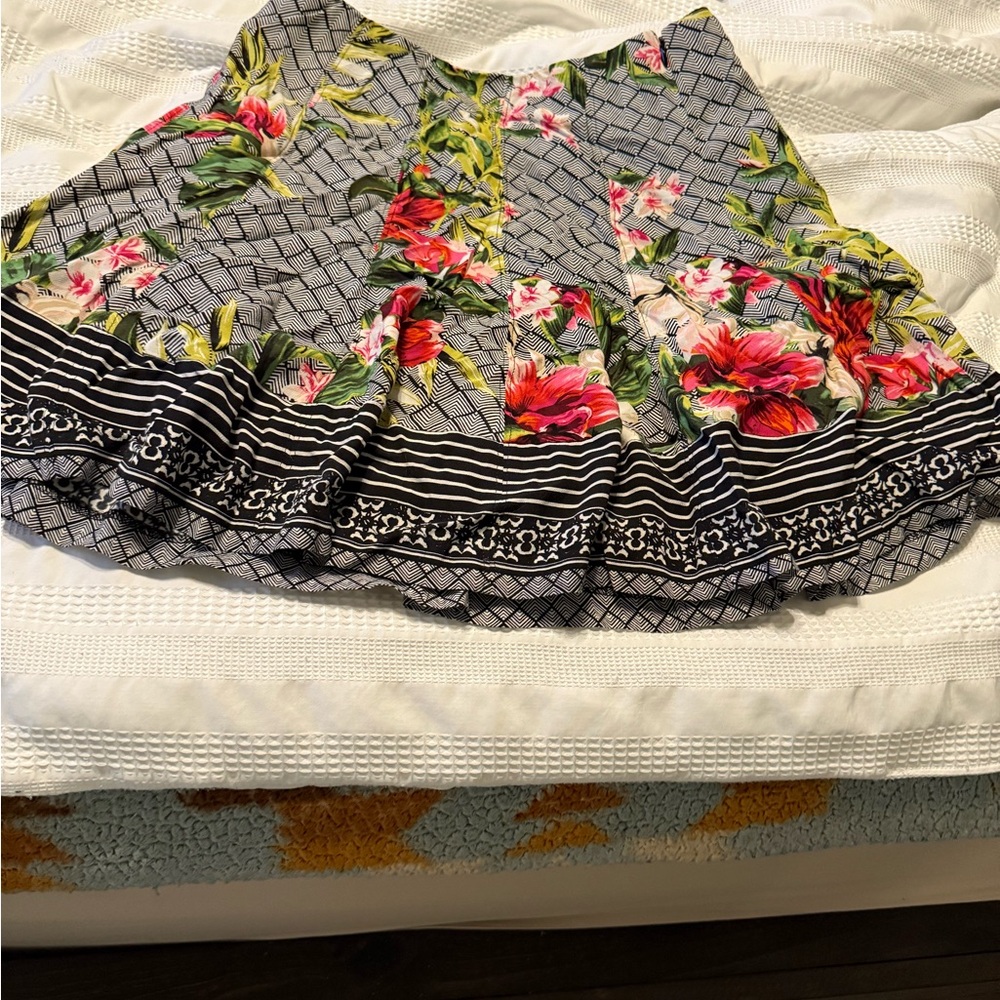 Floral Patterned Women's Skirt